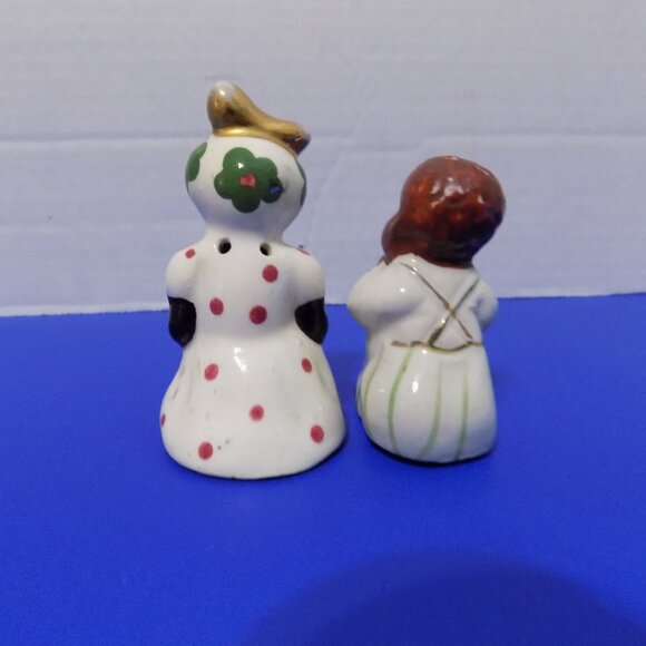 Vintage Black American Boy Girl Salt & Pepper Shakers Made In Japan - Picture 2 of 4